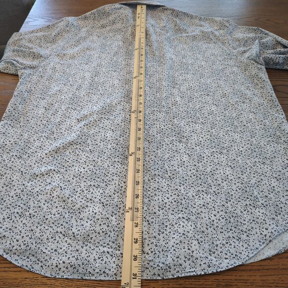 Bugatchi Gray Men's Shirt Sz L Button-Up Classic Fit Comfort Stretch‎ Career - Picture 16 of 16
